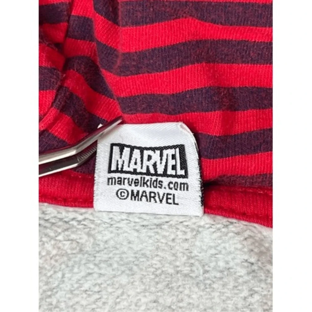 Marvel Webbed Wonder Zipper Gray Hooded Sweat Jacket Toddler 18 months Superhero